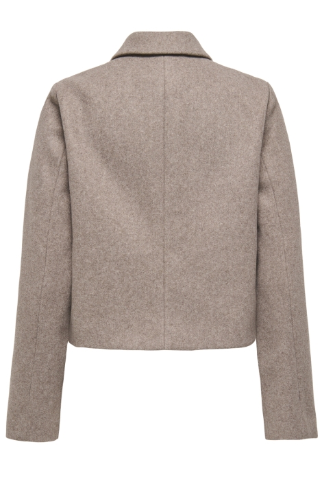 Only taupe dames jas | Achteraanzicht