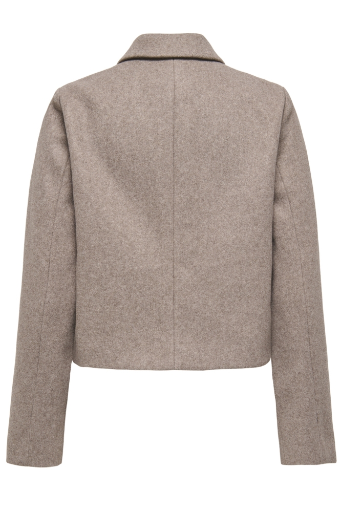 Only taupe dames jas | Achteraanzicht