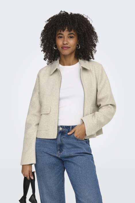 Only beige dames jas | Model
