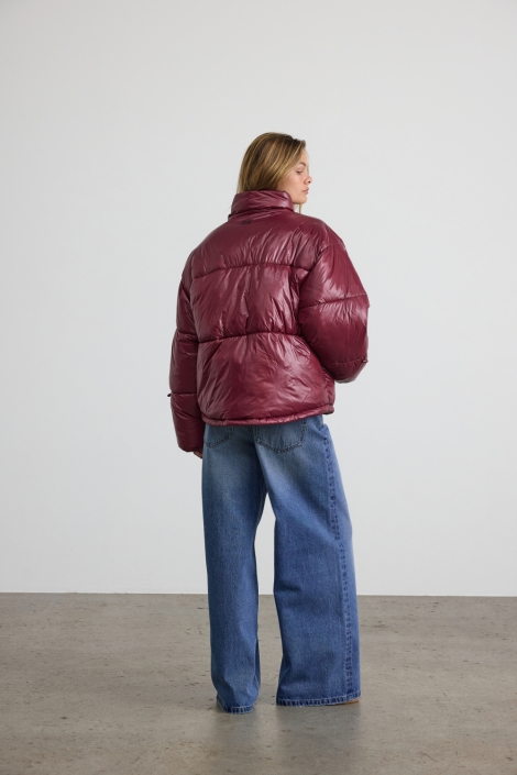 Noisy may bordeaux dames jas | Model achteraanzicht