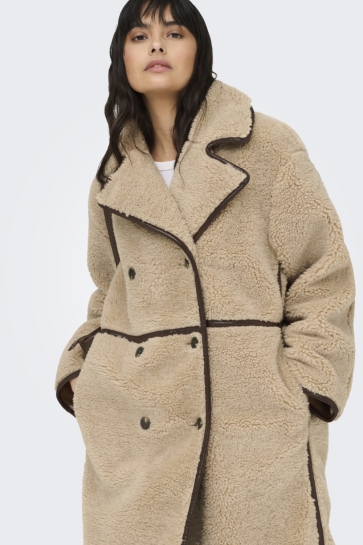 Only Jas ONLCACEY LIFE BONDED COAT OTW 15353726 TANNIN/CHICORY COFFEE