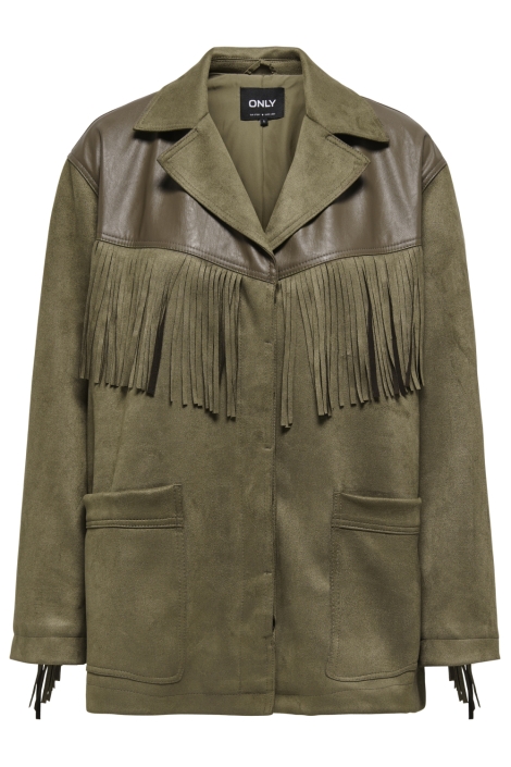 Only groene dames jas | Vooraanzicht