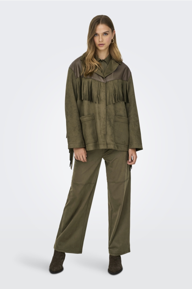 Only groene dames jas | Model