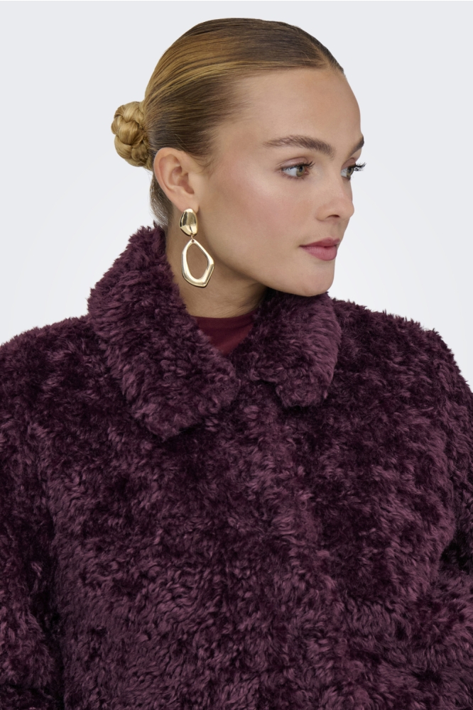 Only bordeaux dames jas | Close up