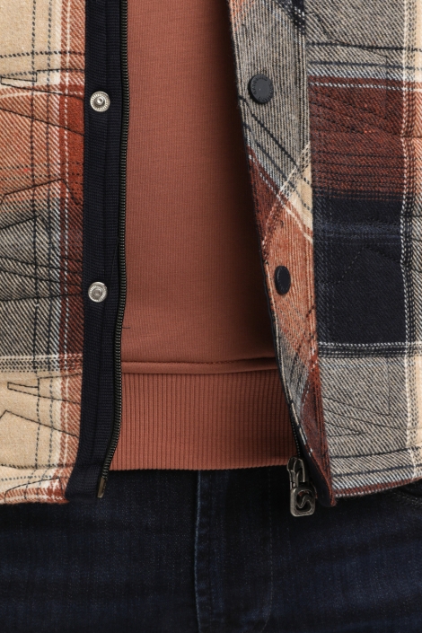 Gabbiano multi color heren overhemd | Close up