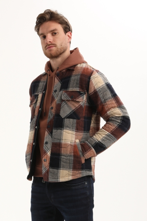 Gabbiano multi color heren overhemd | Model zijaanzicht