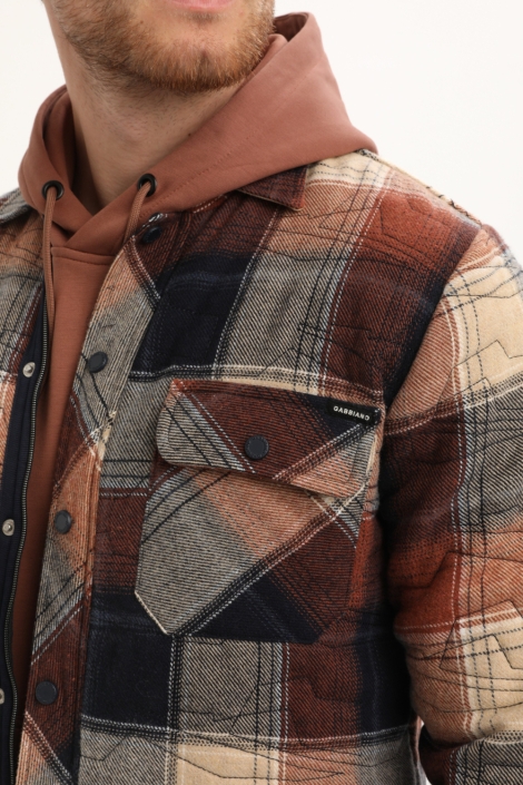 Gabbiano multi color heren overhemd | Close up