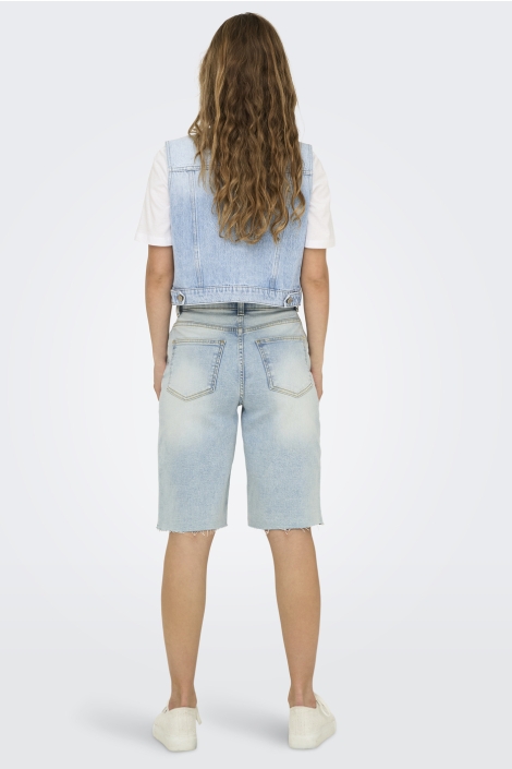 Only blauwe dames gilet | Model