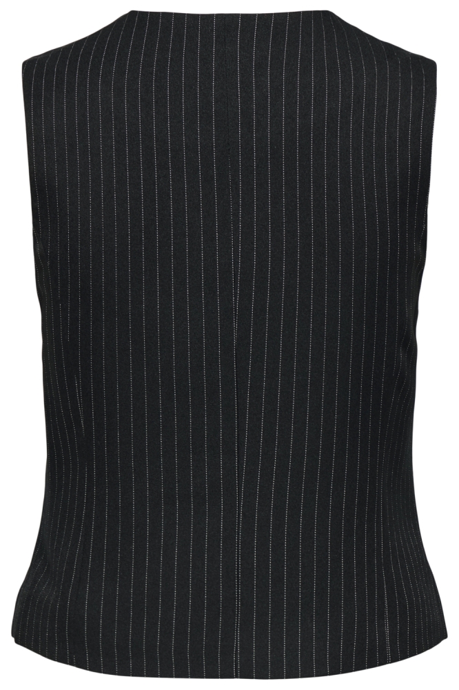 Only zwarte dames gilet | Achteraanzicht
