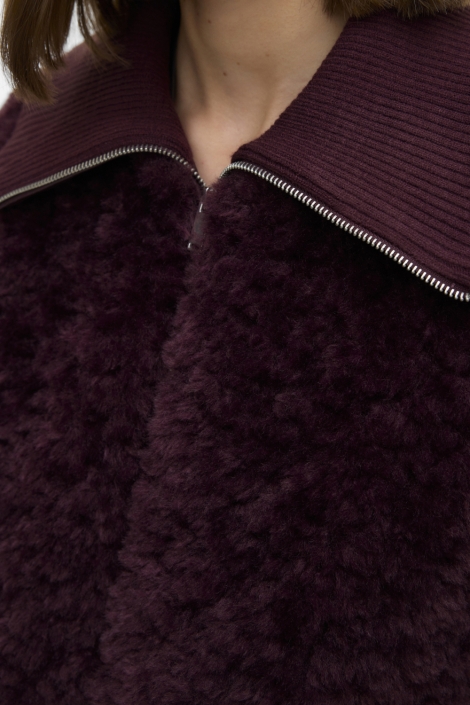 Vero Moda bordeaux dames jas | Close up