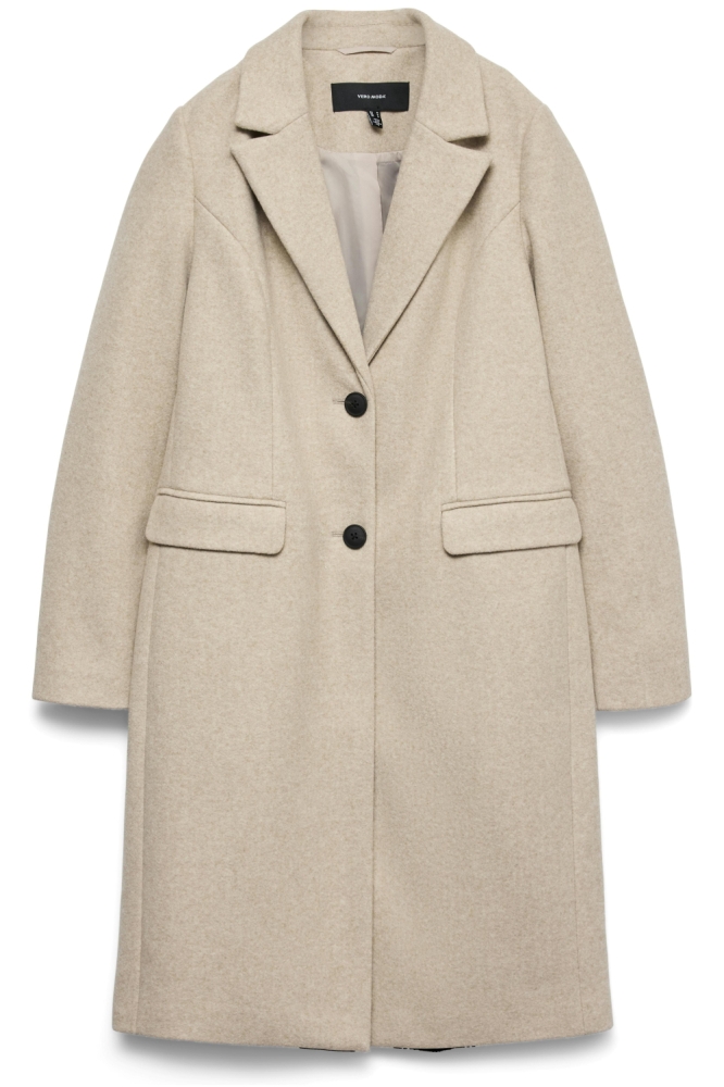 Vero Moda zand dames jas | Vooraanzicht