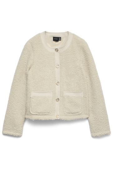Vero Moda VMESPRESSO SHORT JACKET BOO 10337023 Oatmeal