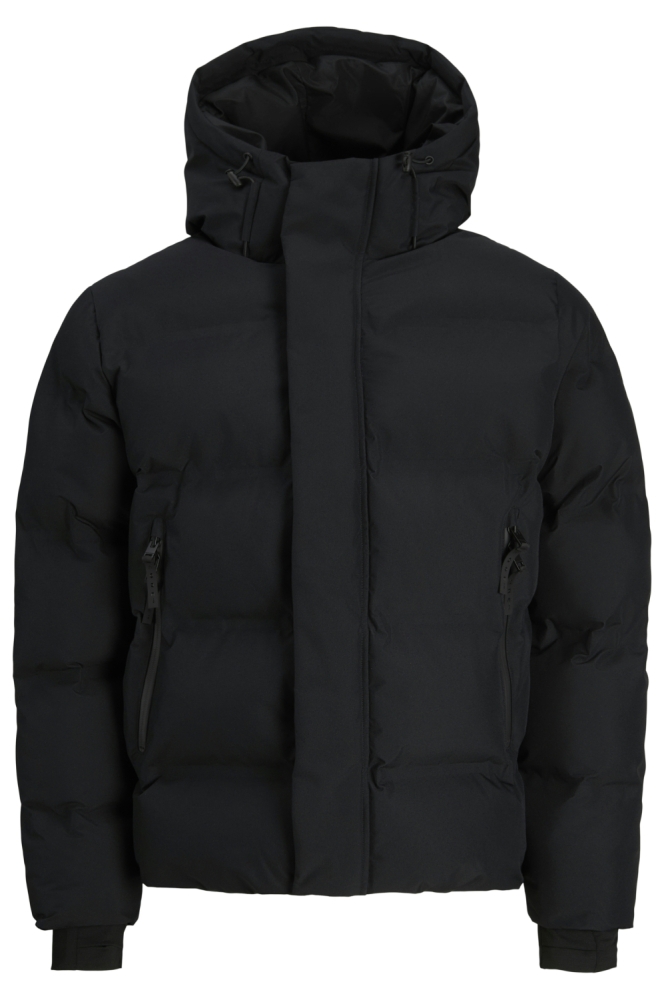 Jack & Jones zwarte heren jas | Vooraanzicht