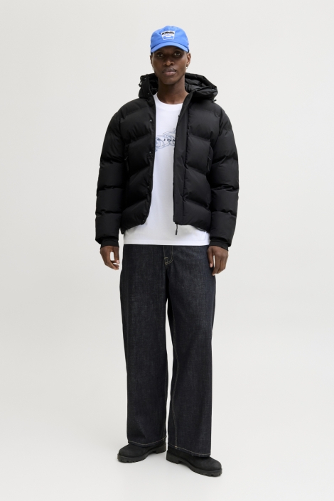 Jack & Jones zwarte heren jas | Model