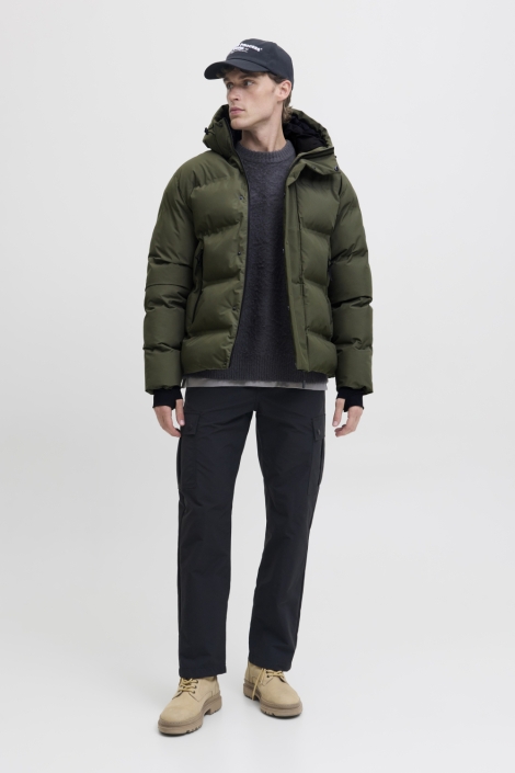 Jack & Jones groene heren jas | Model