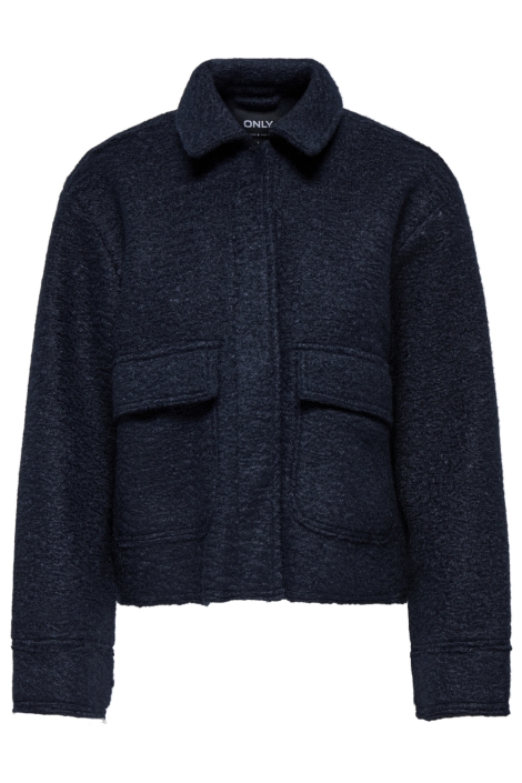 Only blauwe dames jas | Vooraanzicht