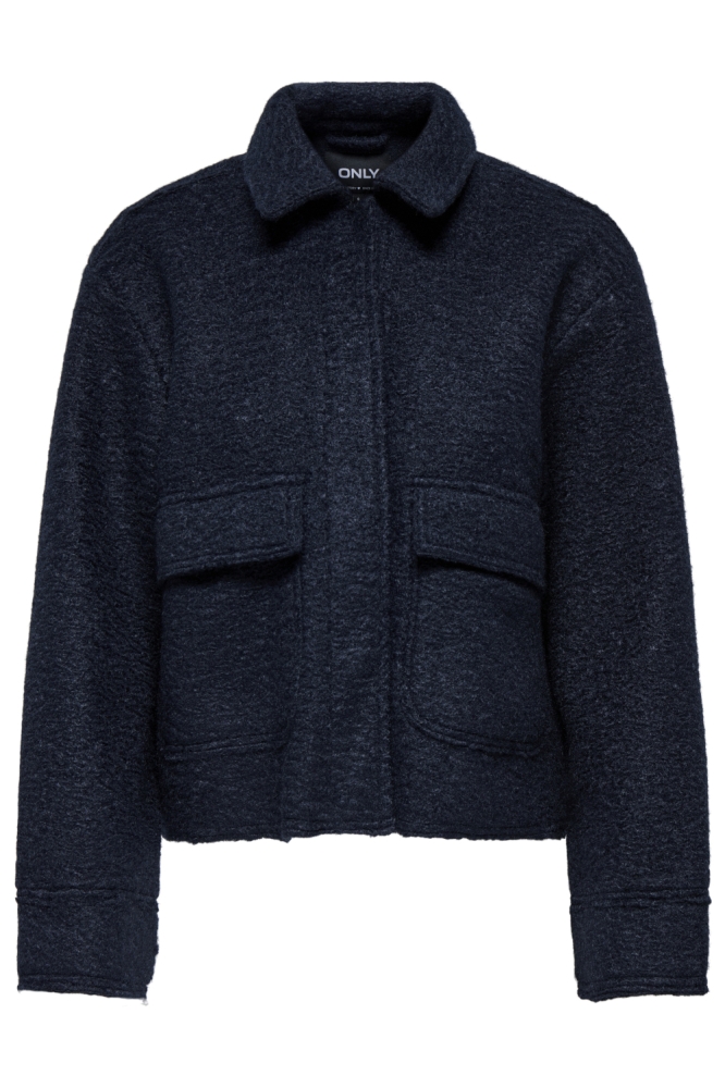 Only blauwe dames jas | Vooraanzicht