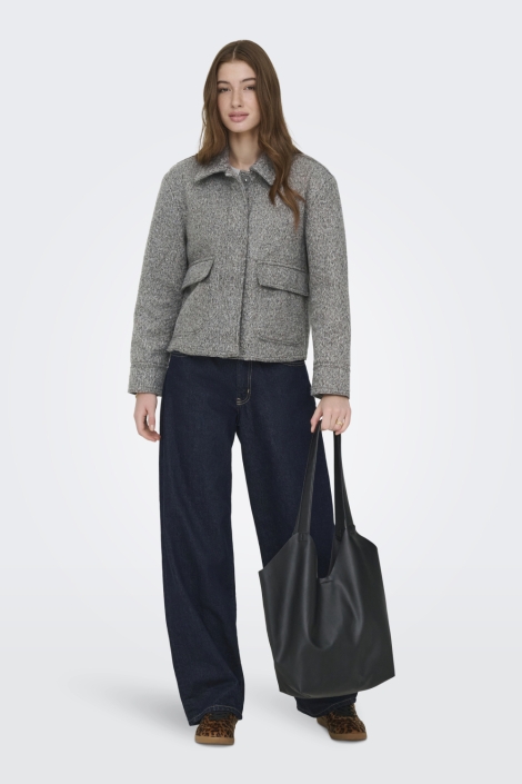 Only grijze dames jas | Model