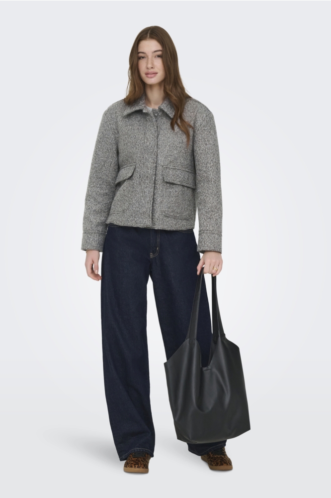 Only grijze dames jas | Model