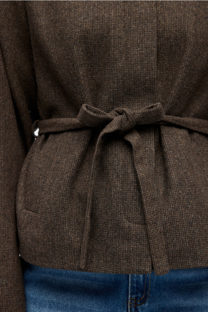 Object bruine dames blazer | Kleurstaal