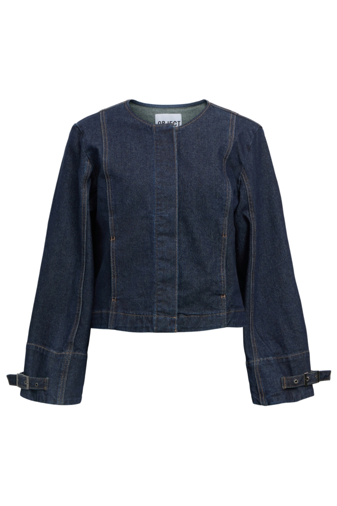 Object blauwe dames jas | Vooraanzicht