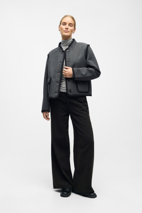 Object grijze dames blazer | Model