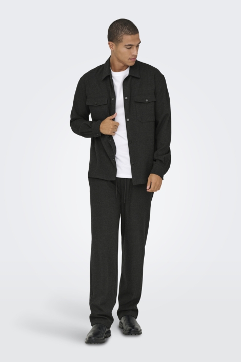 Only & Sons grijze heren overhemd | Model