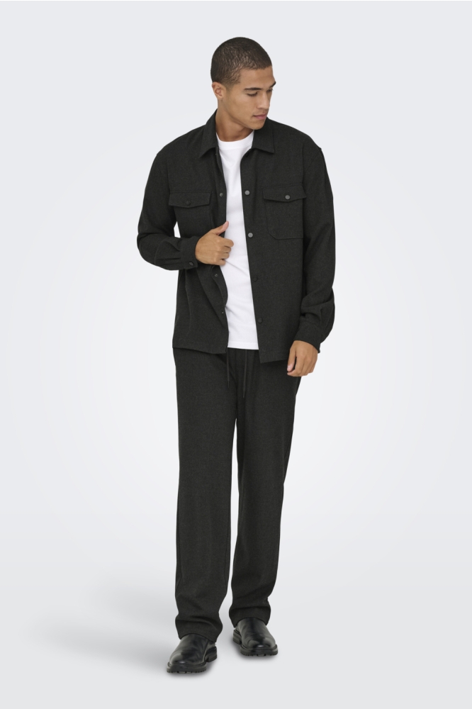 Only & Sons grijze heren overhemd | Model