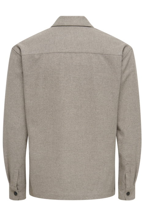 Only & Sons camel heren overhemd | Achteraanzicht