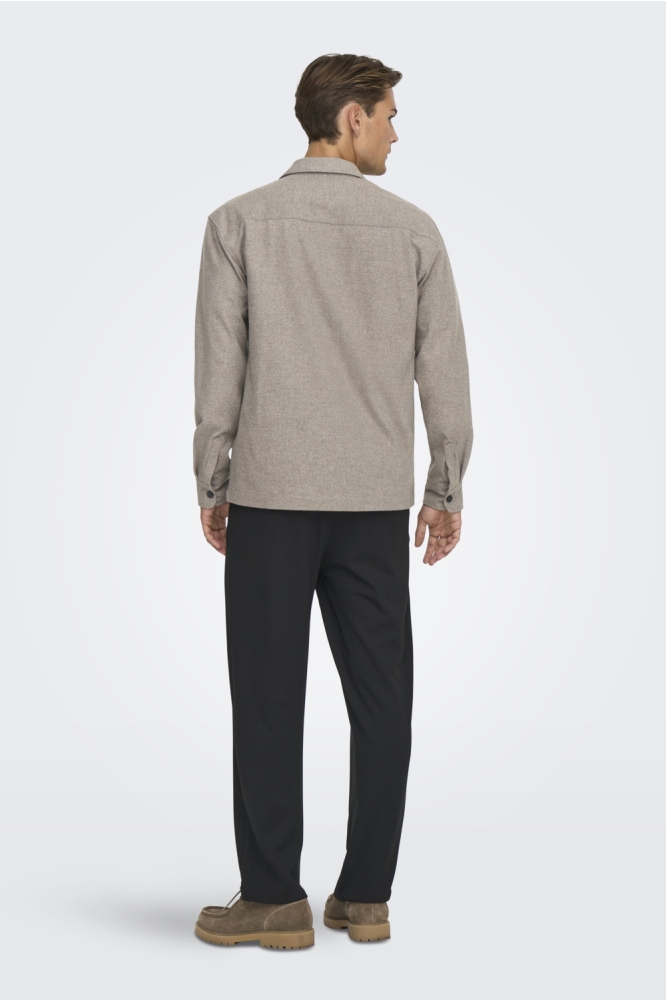 Only & Sons camel heren overhemd | Model