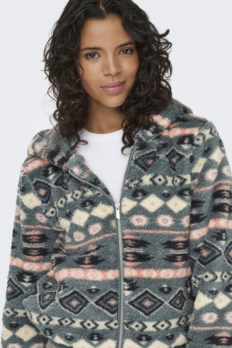 Only groene dames vest | Close up