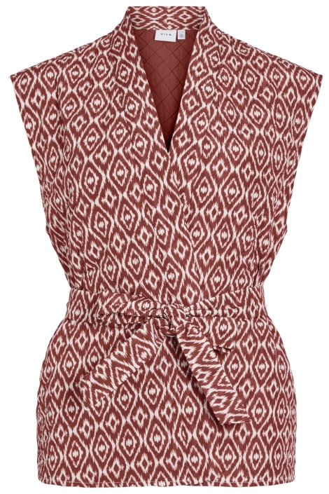 Vila oranje dames gilet | Vooraanzicht