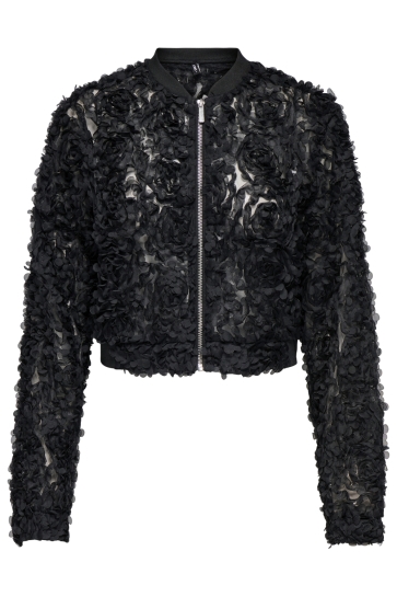 Only ONLVELA SHORT JACKET OTW 15357581 BLACK