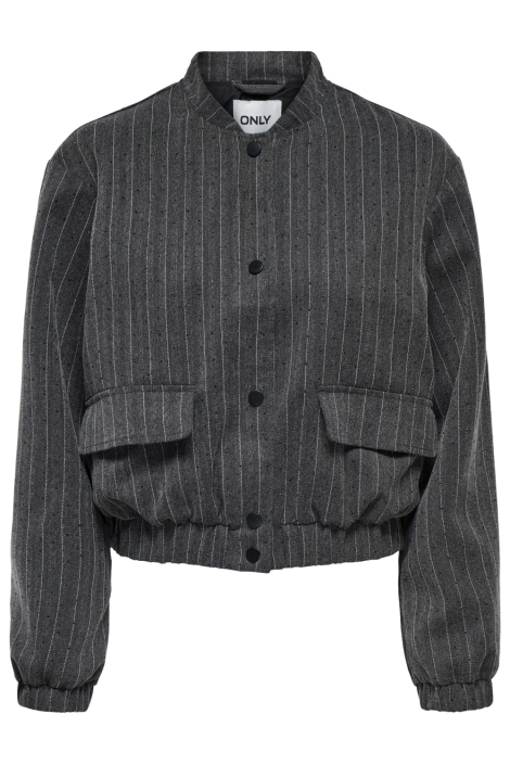 Only grijze dames jas | Vooraanzicht