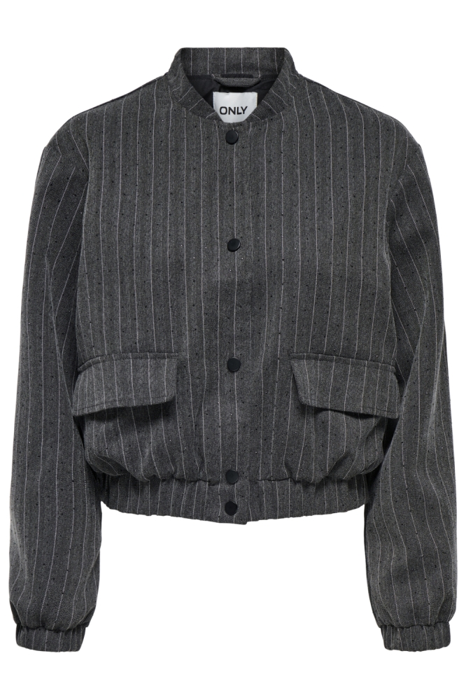 Only grijze dames jas | Vooraanzicht