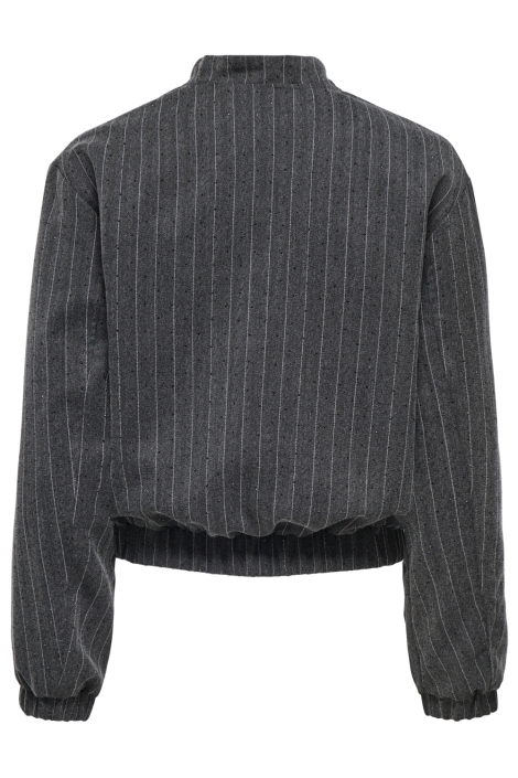 Only grijze dames jas | Achteraanzicht