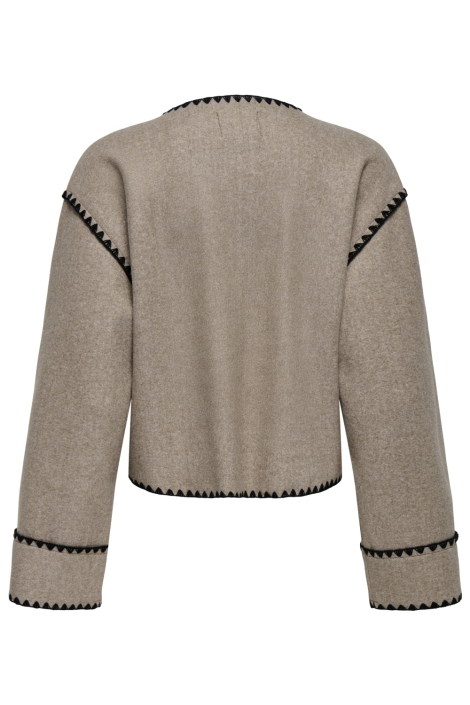 Only zand dames vest | Achteraanzicht