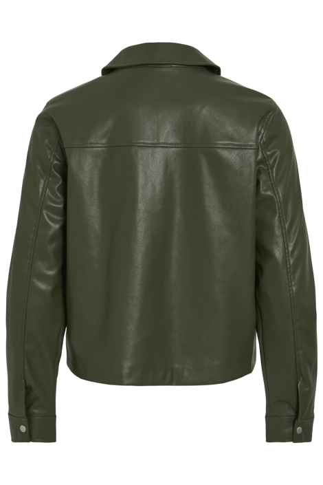 Vila groene dames jas | Achteraanzicht