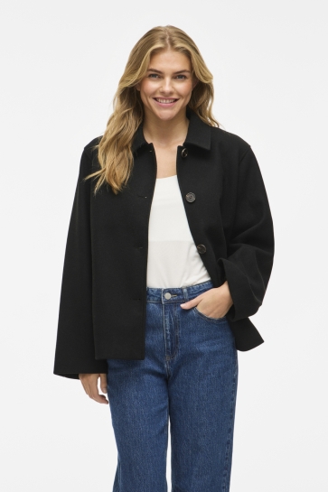 Vila VICLAUDIA L/S JACKET- NOOS 14107786 Black Beauty