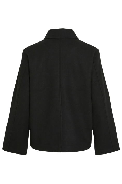 Vila zwarte dames jas | Achteraanzicht