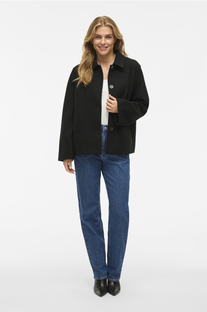 Vila zwarte dames jas | Model