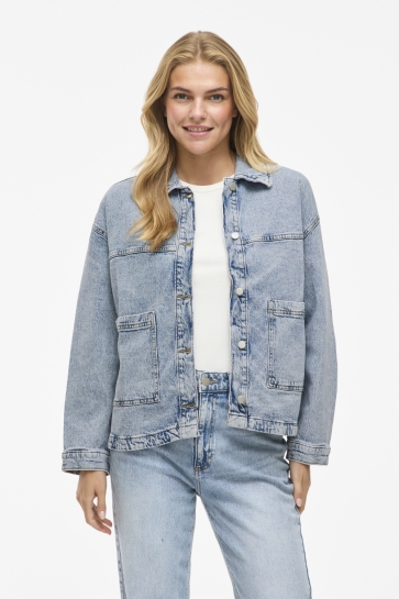 Vila Jas VIJAF L/S DENIM JACKET - NOOS 14108447 Light Blue Denim
