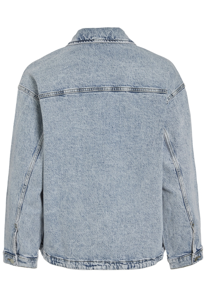 Vila blauwe dames jas | Achteraanzicht