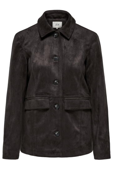 Jacqueline de Yong JDYPARKER FAUX SUEDE JACKET OTW YFM 15361100 CHOCOLATE TORTE