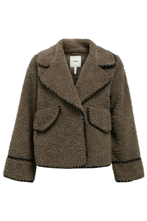 Object bruine dames jas | Vooraanzicht