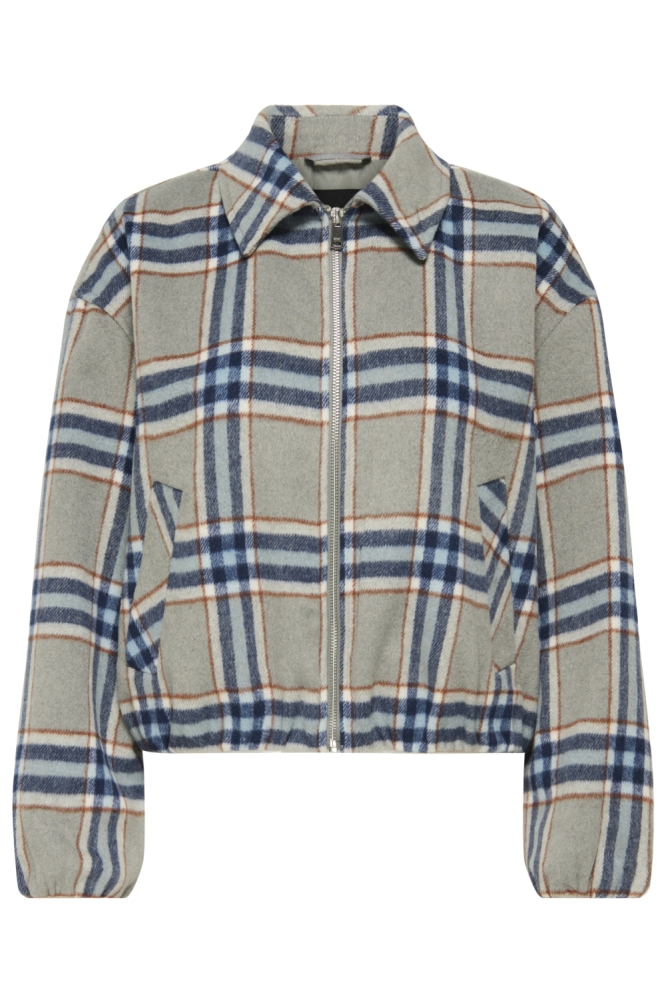 Only grijze dames vest | Vooraanzicht