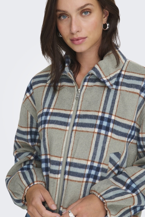 Only grijze dames vest | Close up