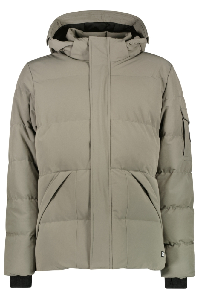 Cars taupe heren jas | Vooraanzicht