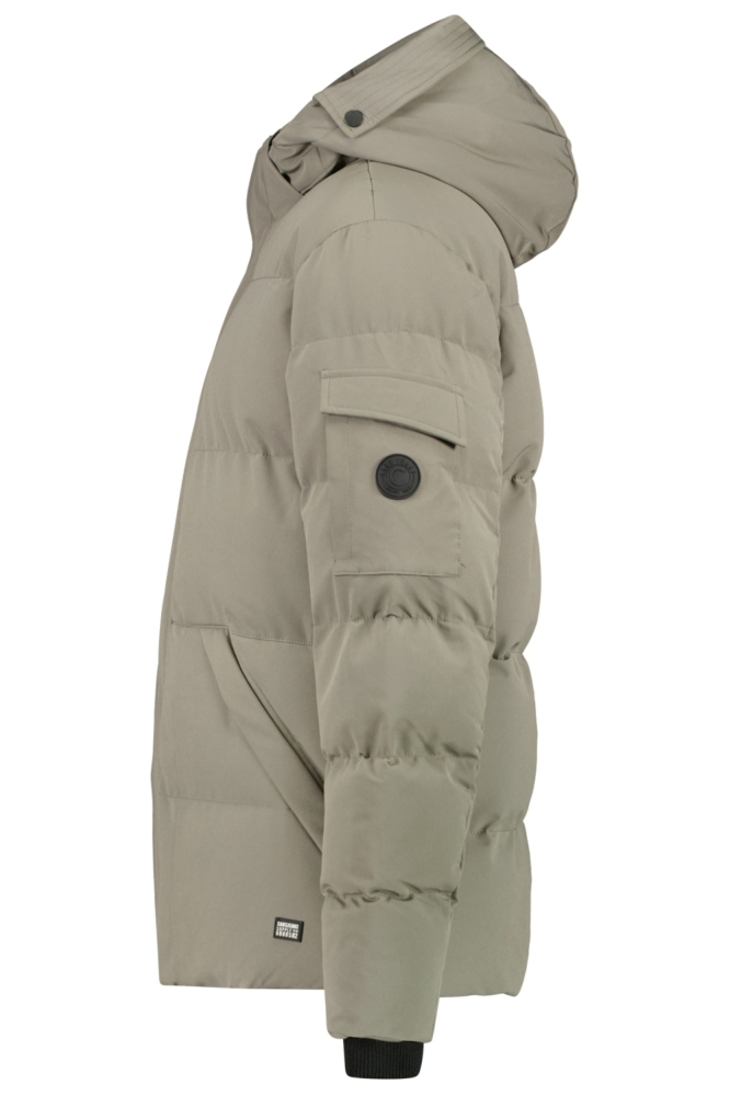 Cars taupe heren jas | Zijaanzicht