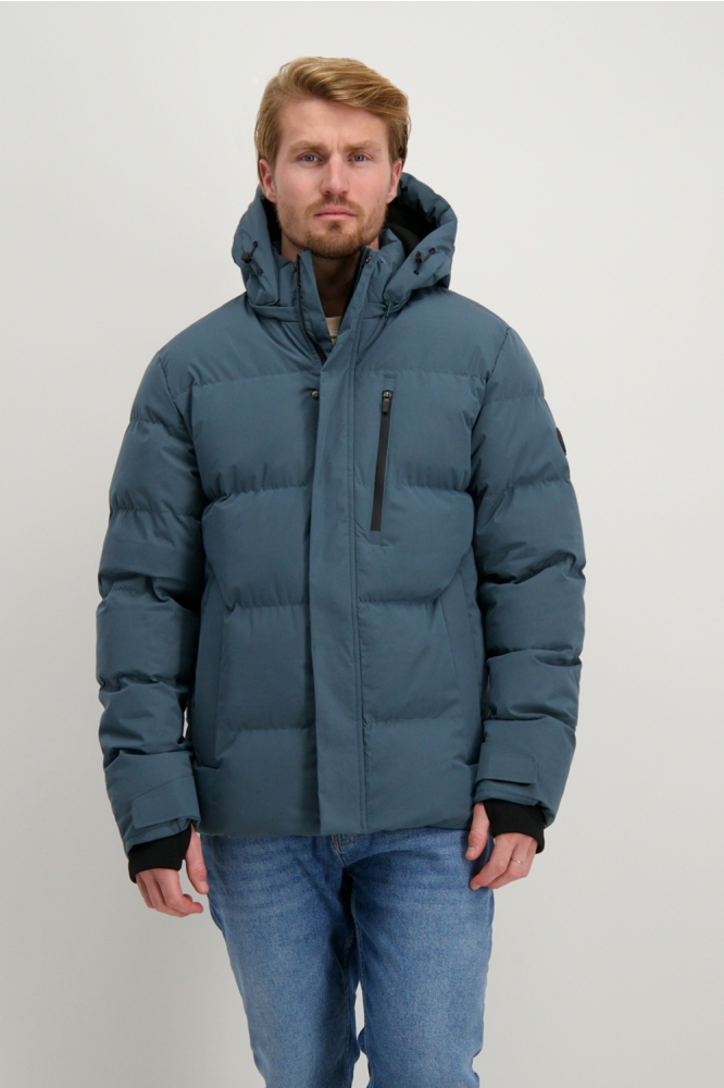 Cars blauwe heren jas | Model vooraanzicht